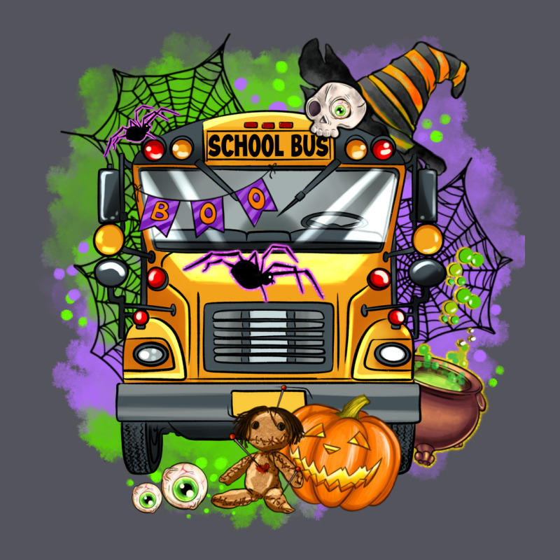 Halloween School Bus Vintage Hoodie by AdoDesignShop | Teevron