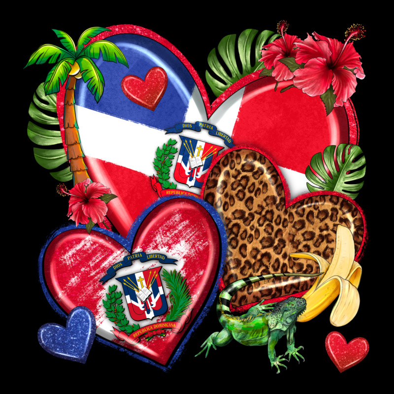 Dominican Republic  Hearts Heavy Core Tee by texasbilliewilder | Teevron