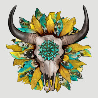 Boho Bullskull With Sunflower And Gemstone Classic Tee | Teevron