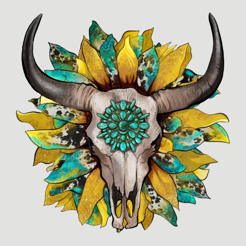 Boho Bullskull With Sunflower And Gemstone Classic Tee by Artiststas | Teevron