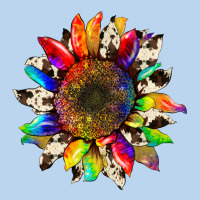 Tie Dye Sunflower With Cowhide Classic Tee | Teevron