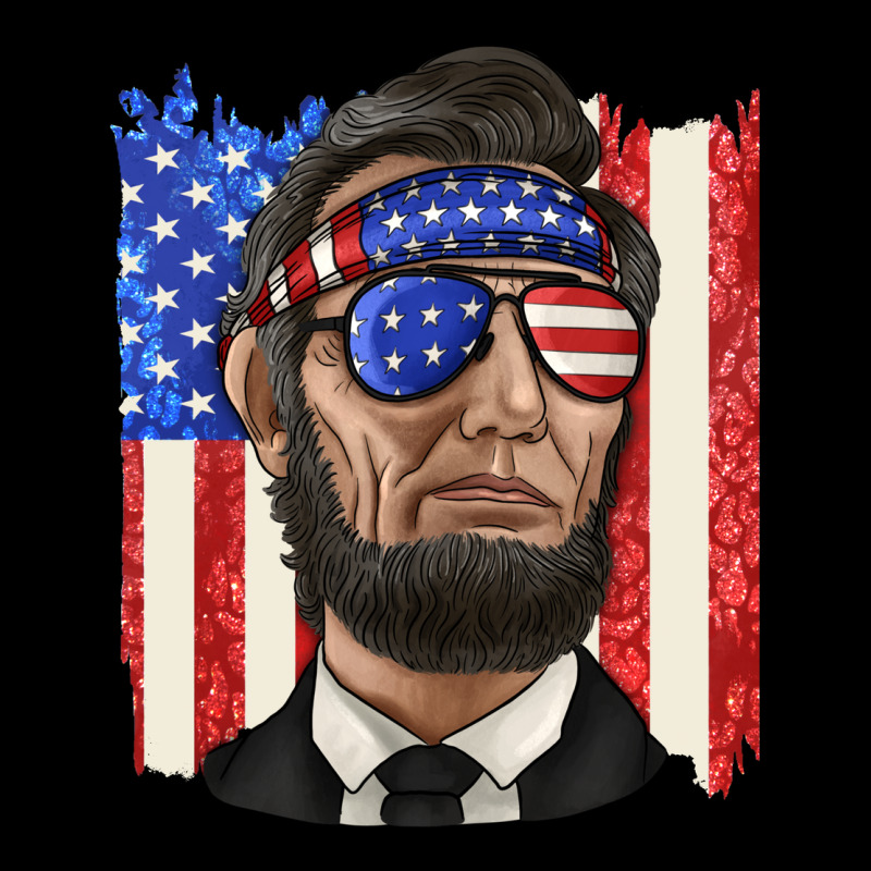 American Flag With Lincoln Premium Tee by texasbilliewilder | Teevron