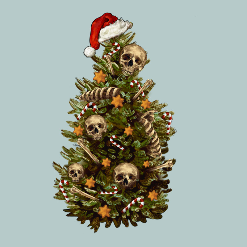 Skeleton Merry Christmas Tree Heavy Core Tee by RanaPortraitStore | Teevron