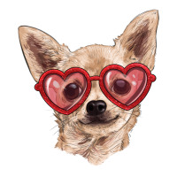 chihuahua dog with love glasses | Teevron