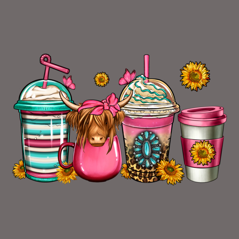 Longhaired Cow Coffee Cups Urban Heavy Tee by Jasminsmagicworld | Teevron