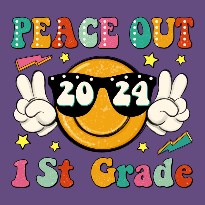 Peace Out 2024 1st Grade Vintage Hoodie by JahusDesignShop | Teevron