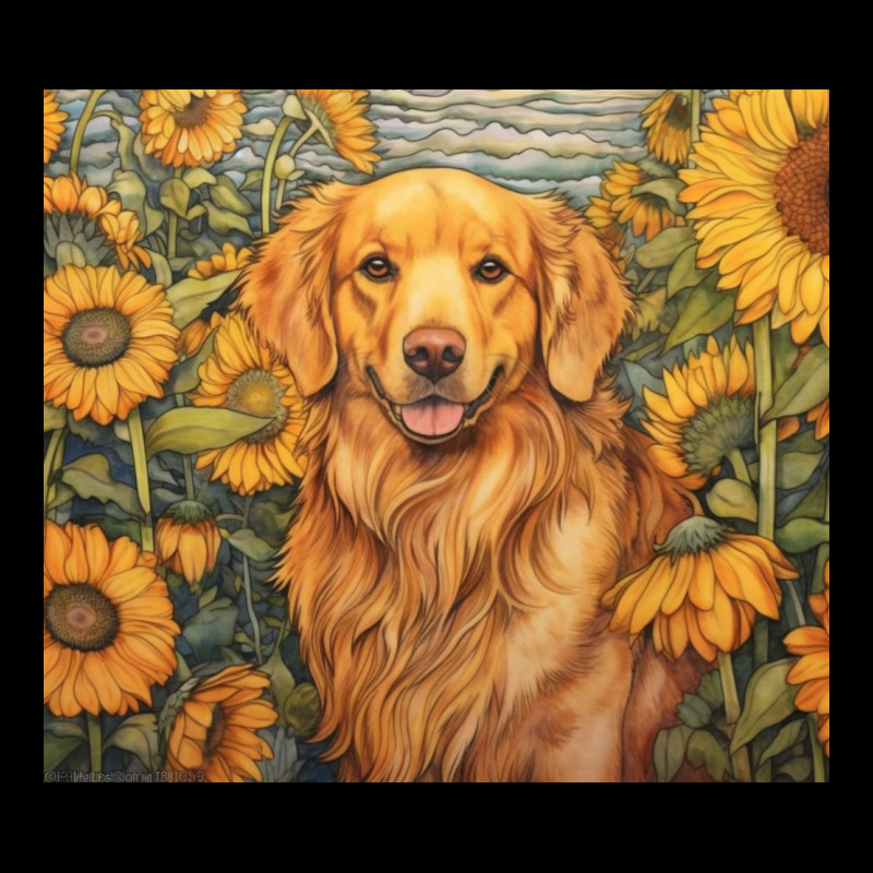 Golden Retriever Ladies Tee by Unal Design | Teevron