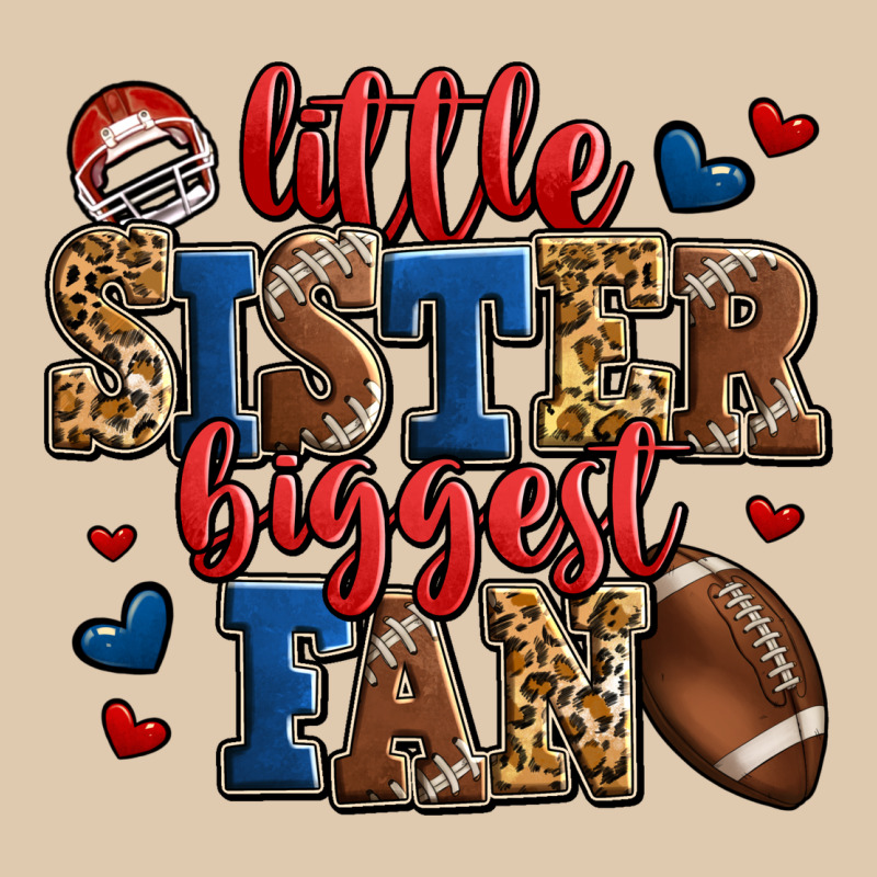 Little Sister Biggest Fan American Football Heavyweight Sweatshirt by Jasminsmagicworld | Teevron