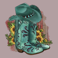 Turquoise Cowboy Boots Vintage Hoodie | Teevron