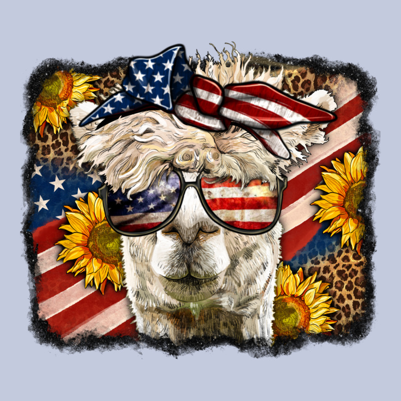 4th Of July Llama Long Sleeve Tee by LillyAllenDesigns | Teevron