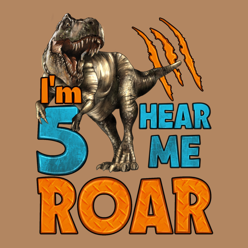 I'm Five Hear Me Roar Dinosaur Birthday Long Sleeve Tee by LillyAllenDesigns | Teevron