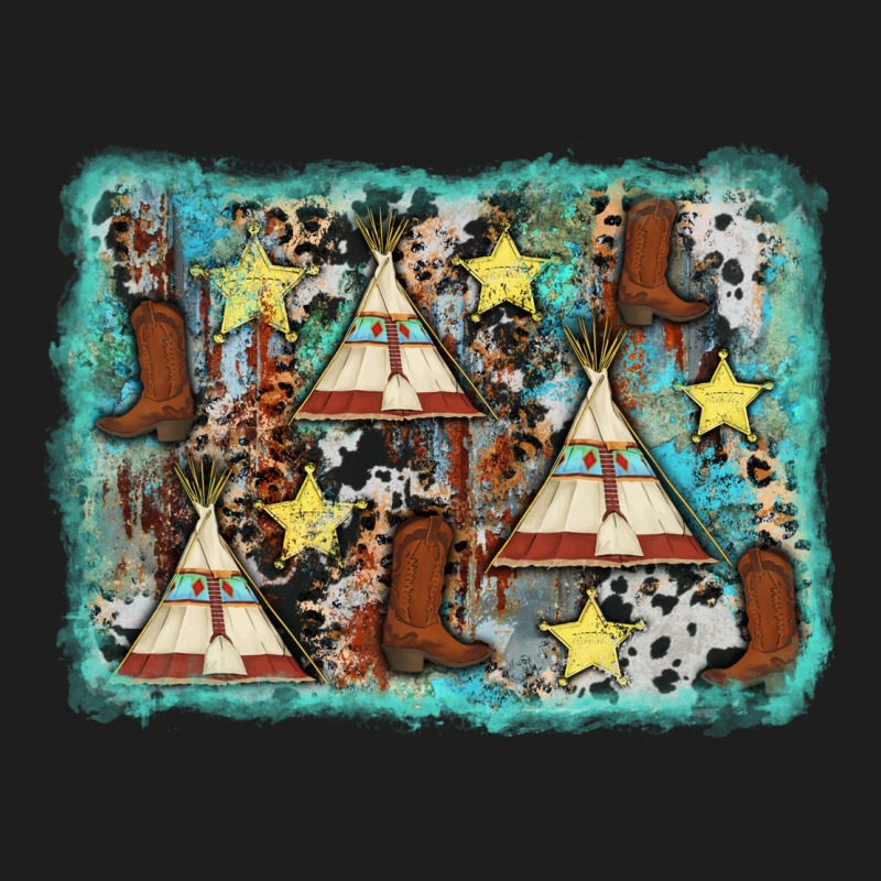 Tribe Tent Western Background Classic Tee by AdoDesignShop | Teevron