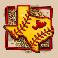 Leopard Softball Texas Map Heavyweight Sweatshirt | Teevron