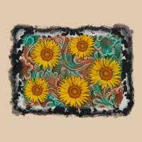 Leather Sunflower Background Classic Tee | Teevron
