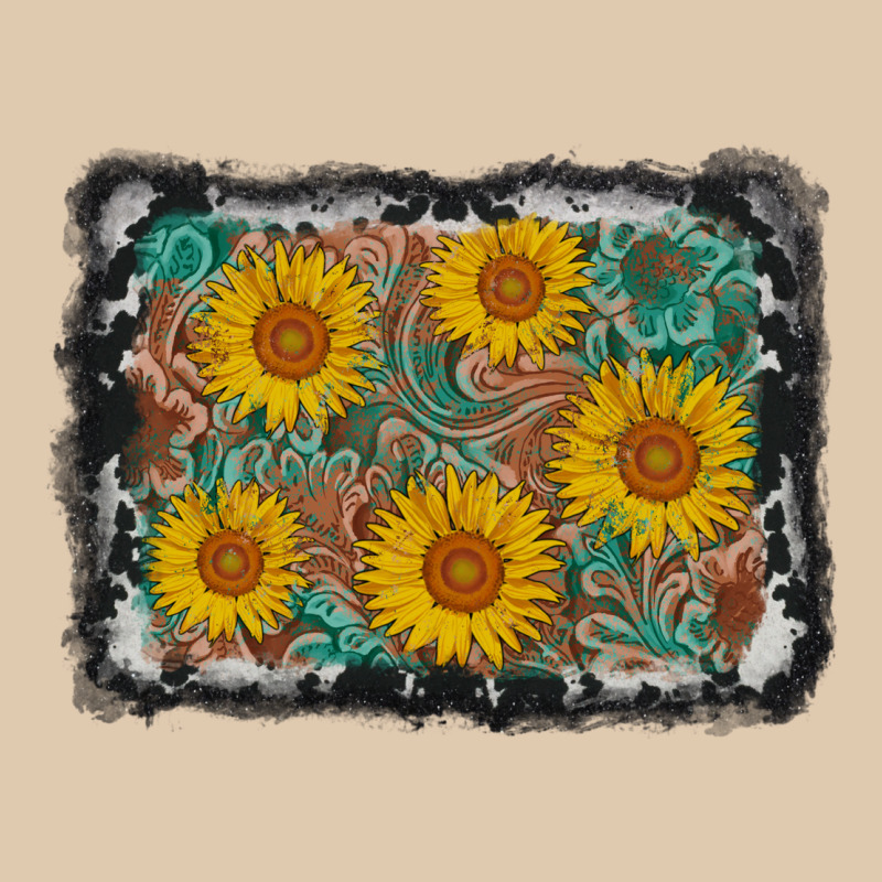 Leather Sunflower Background Classic Tee by AdoDesignShop | Teevron