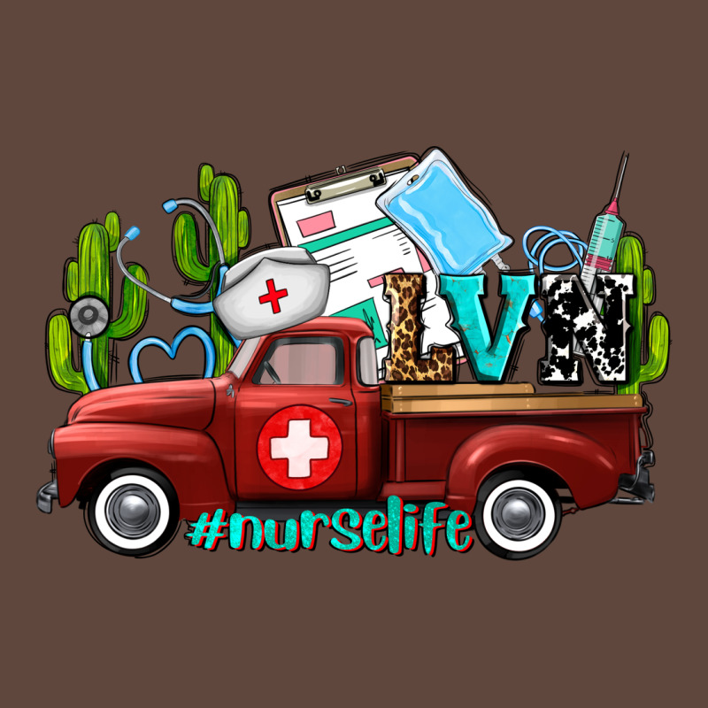 Lvn Nurse Truck With Cactus And Sunflowers Classic Tee by AdoDesignShop | Teevron