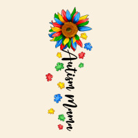 Autism Mama Sunflower Black Vintage Hoodie | Teevron