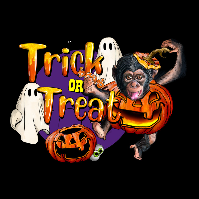 Trick Or Treat Chimpanzee Premium Sweatshirt by LillyAllenDesigns | Teevron
