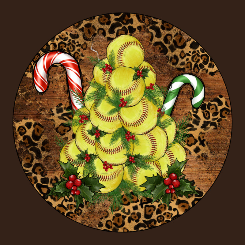 Softball Leopard Christmas Heavy Core Tee by RanaPortraitStore | Teevron