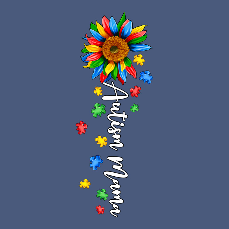 Autism Mama Sunflower White Vintage Hoodie by JahusDesignShop | Teevron