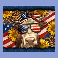 Western 4th Of July Cow Long Sleeve Tee | Teevron