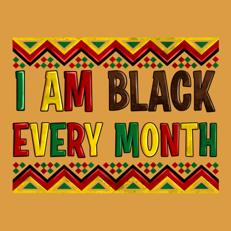 I Am Black Every Month Urban Heavy Tee by Artiststas | Teevron