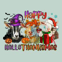 Happy Hallothanksmas Goats Zipper Hoodie | Teevron