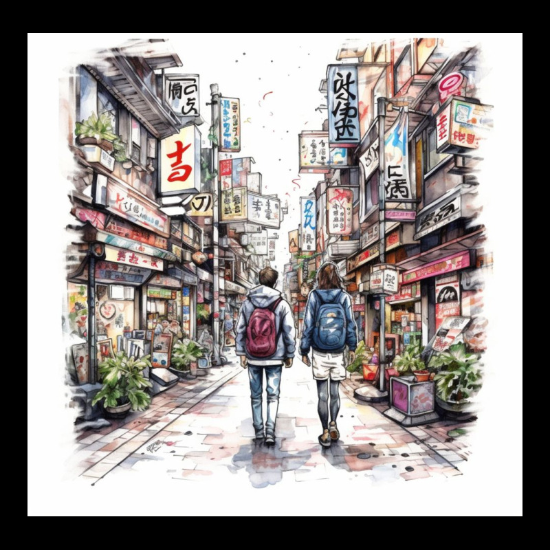 Japan Street Ladies Tee by Unal Design | Teevron