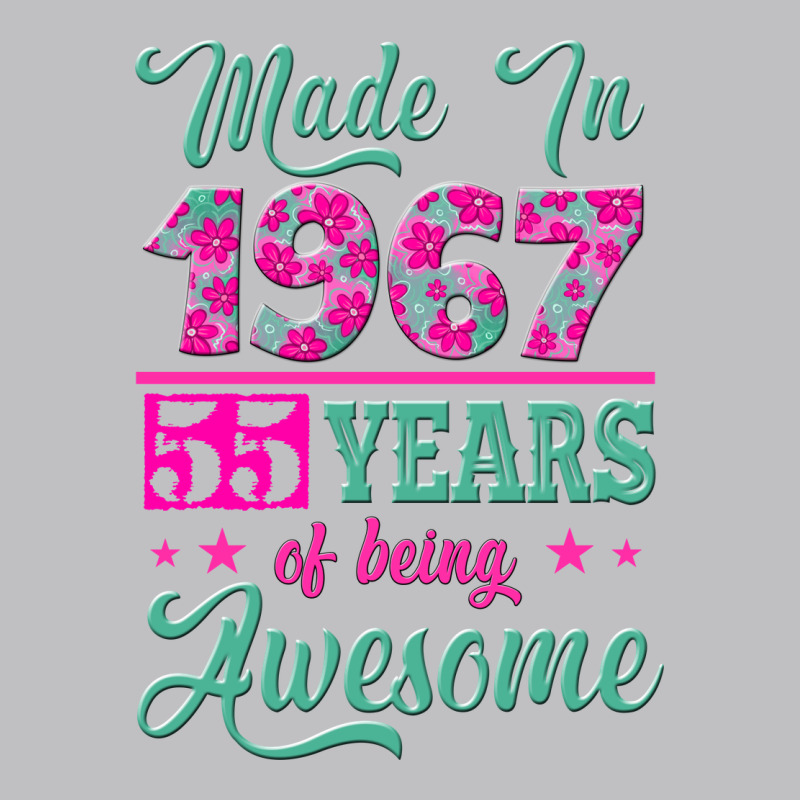 Made In 1967, 55 Years Of Being Awesome Long Sleeve Tee by Jasminsmagicworld | Teevron