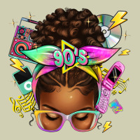 90s Afro Messy Bun Heavy Core Tee | Teevron