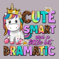 Cute Smart And A Little Bit Dramatic Unicorn Vintage Tee | Teevron