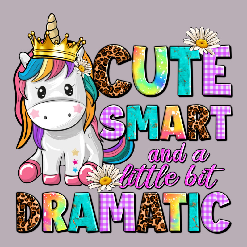 Cute Smart And A Little Bit Dramatic Unicorn Vintage Tee by AdoDesignShop | Teevron