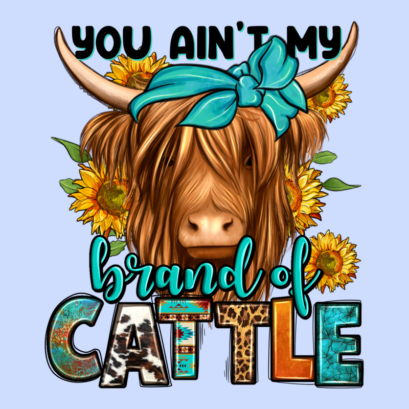 You Ain't My Brand Of Cattle Longhaired Cow Urban Heavy Tee by Jasminsmagicworld | Teevron