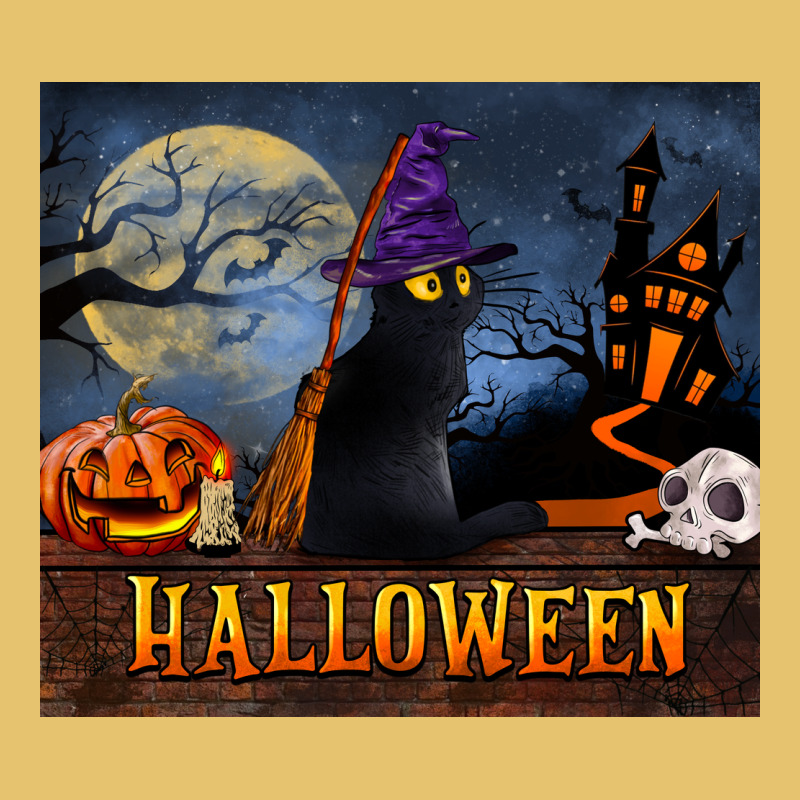 Black Cat Halloween Premium Sweatshirt by LillyAllenDesigns | Teevron
