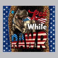 Red White Rawr Dinosaur T-rex Long Sleeve Tee | Teevron