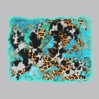 Turquoise Cowhide Leopard Background Classic Tee | Teevron