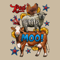 Red White Moo Farm Animals 4th Of July Long Sleeve Tee | Teevron