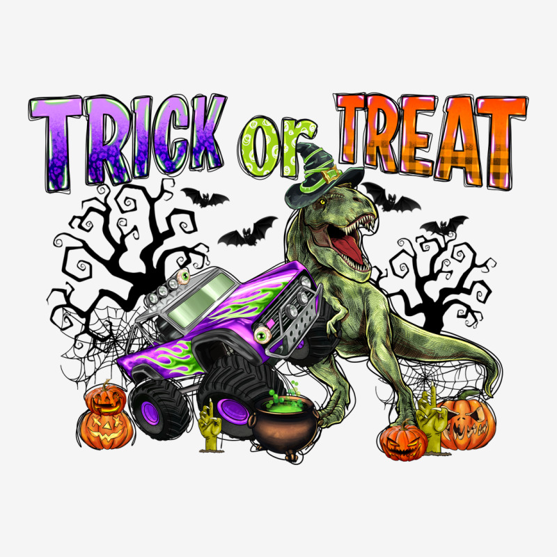 Trick Or Treat With Monster Truck And T Rex Urban Hoodie by CowGirlArtShop | Teevron