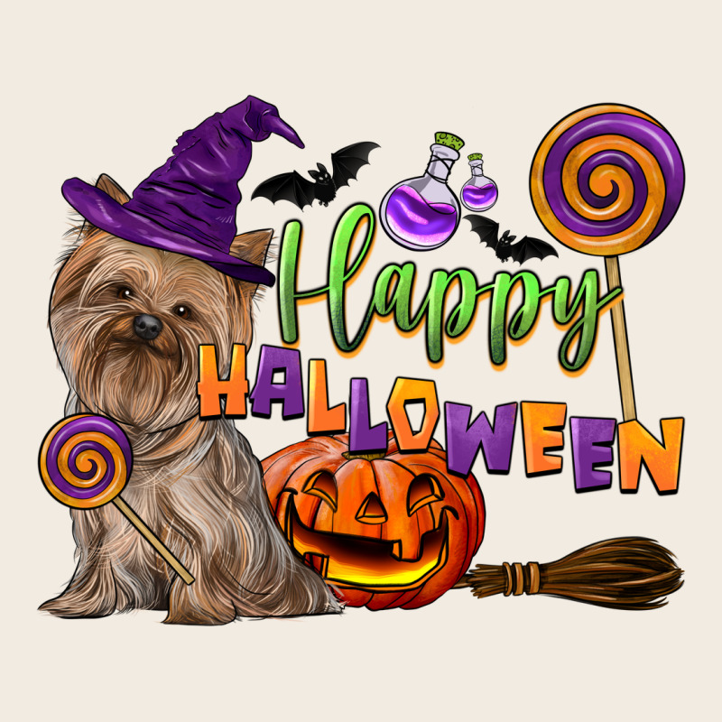 Happy Halloween With Yorkshire Terrier Dog Premium Sweatshirt by LillyAllenDesigns | Teevron