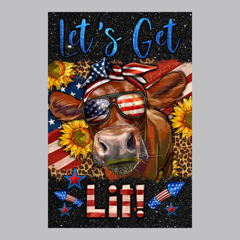 Western Let's Get Lit Cow Long Sleeve Tee by LillyAllenDesigns | Teevron