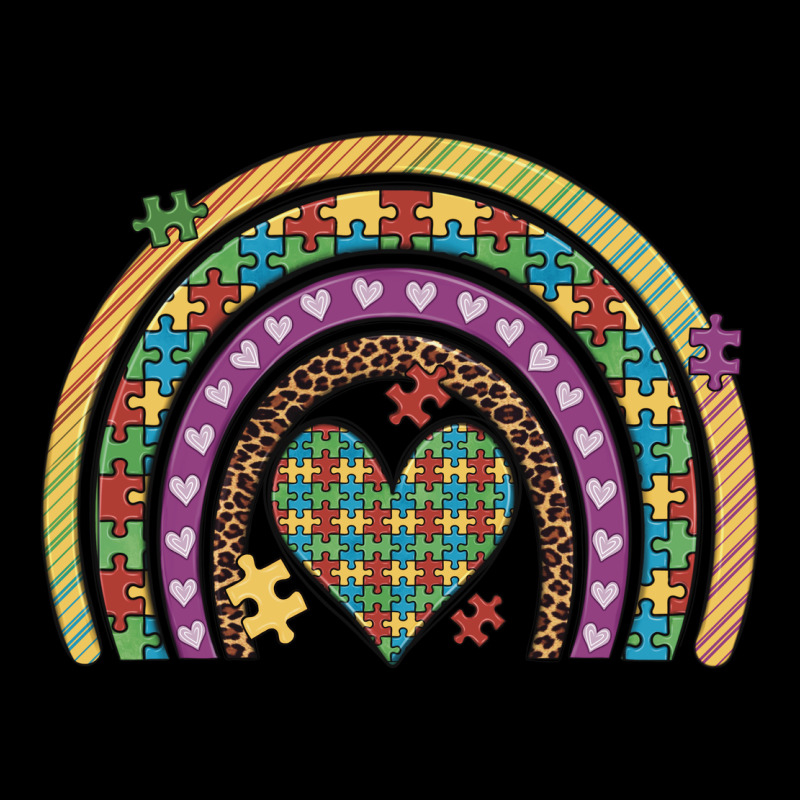 Autism Awareness Heart Leopard Rainbow Heavy Core Tee by Artiststas | Teevron