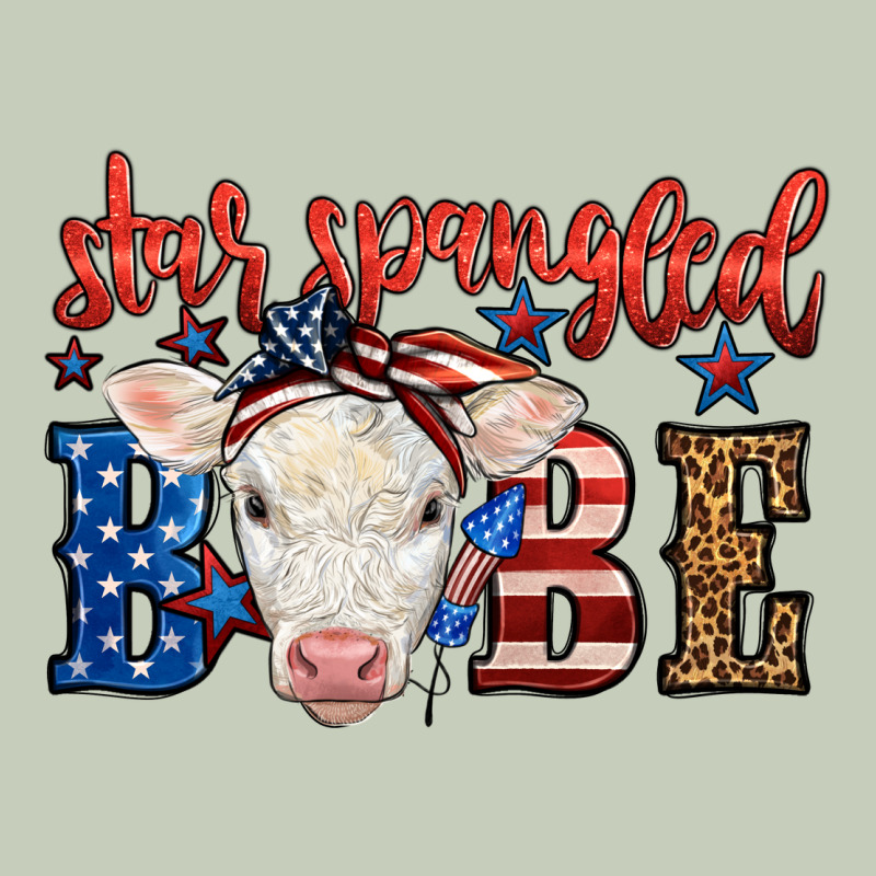 Western Star Spangled Baby Cow Long Sleeve Tee by LillyAllenDesigns | Teevron