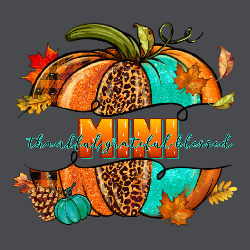 Thankful Grateful Blessed Mini Pumpkin Zipper Hoodie by NancyCooperArtShop | Teevron