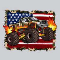 American Flag Monster Truck Heavyweight Sweatshirt | Teevron