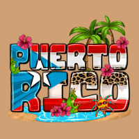 Puerto Rico And Flowers With Frog Vintage Tee | Teevron