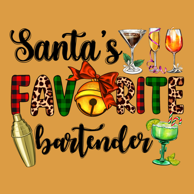 Santa's Favorite Bartender Urban Heavy Tee by AdoDesignShop | Teevron