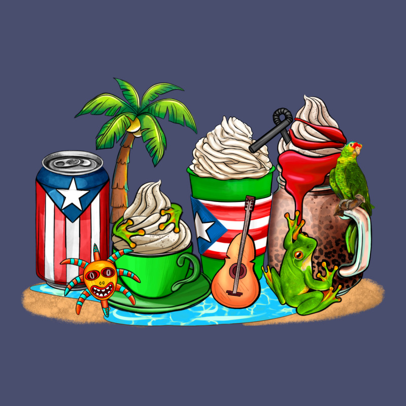 Puerto Rico Coffee Cups Vintage Tee by AdoDesignShop | Teevron