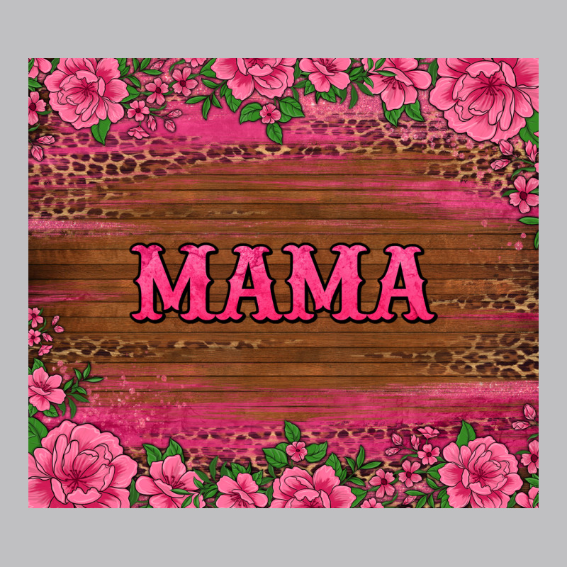 Floral Leopard Mama Tumbler Long Sleeve Tee by BarkalooDesign | Teevron