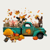 Fall Farm Animals Truck Nancy Zipper Hoodie | Teevron