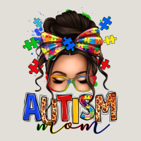 Autism Mom Afro Messy Bun (1) Heavy Core Tee | Teevron